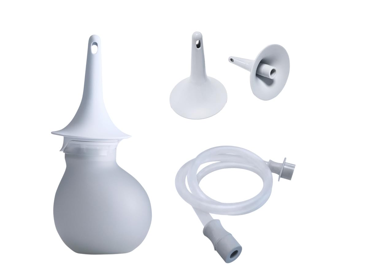 Low-Volume Enema Irrigation System with Water Bulb, Extension Tube, and 5 Rectal Cones U81822