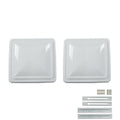 14" x 14" White Roof Vent Cover 2Pc P864