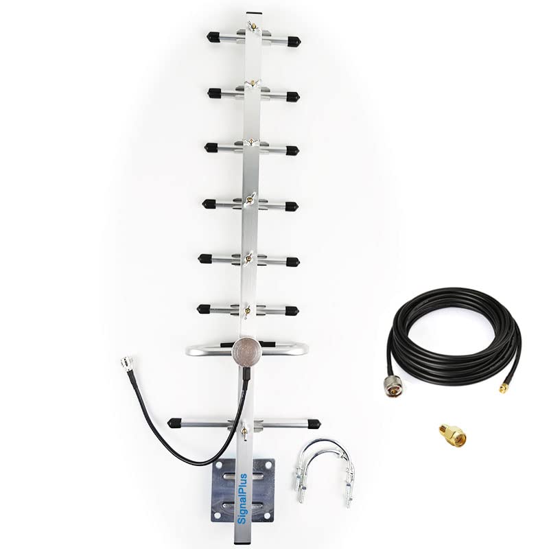 Outdoor Yagi Antenna 10 dbi with Low Loss Cable RG58 16.5ft N952