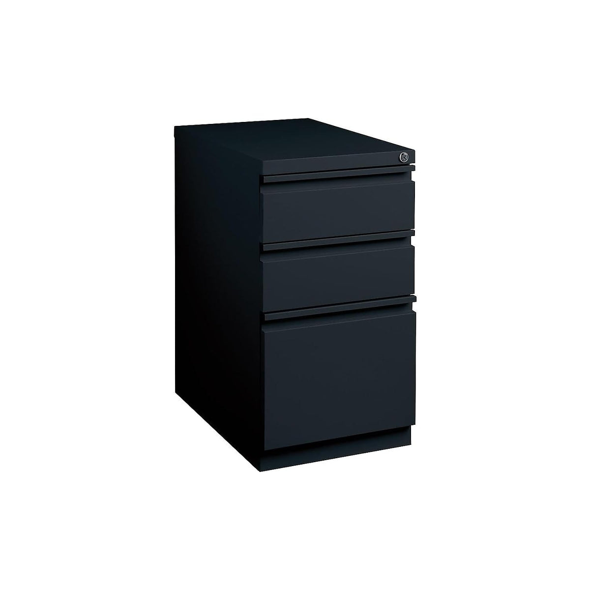 Black 3 Drawer Letter Size Lockable File Cabinet F1766