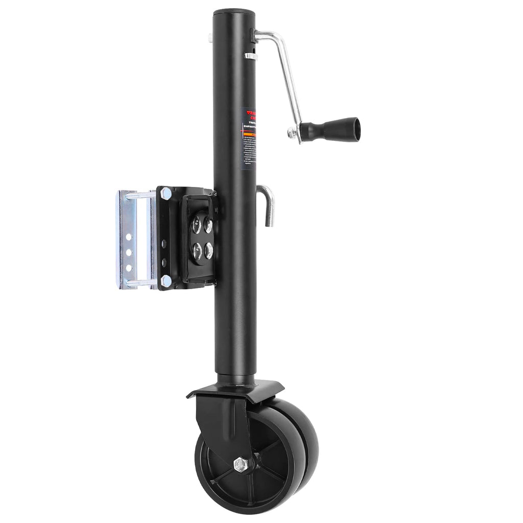 2000 lbs Dual Wheel Trailer Jack with 6" Caster Wheels W455