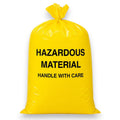 10-Gallon Hazardous Waste Bags 24 Pack Yellow 4 mil H127756