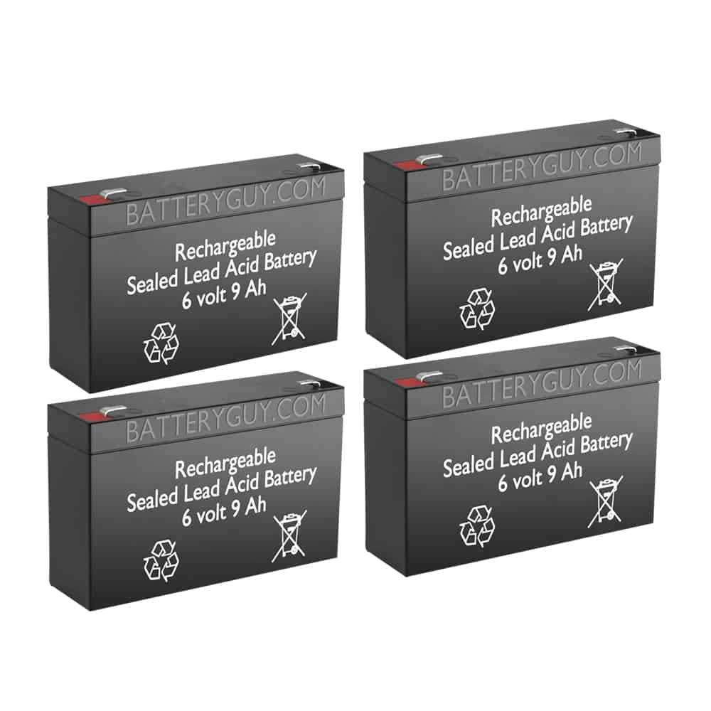 6V 9Ah UPS SLA Batteries Qty of 4 Y792