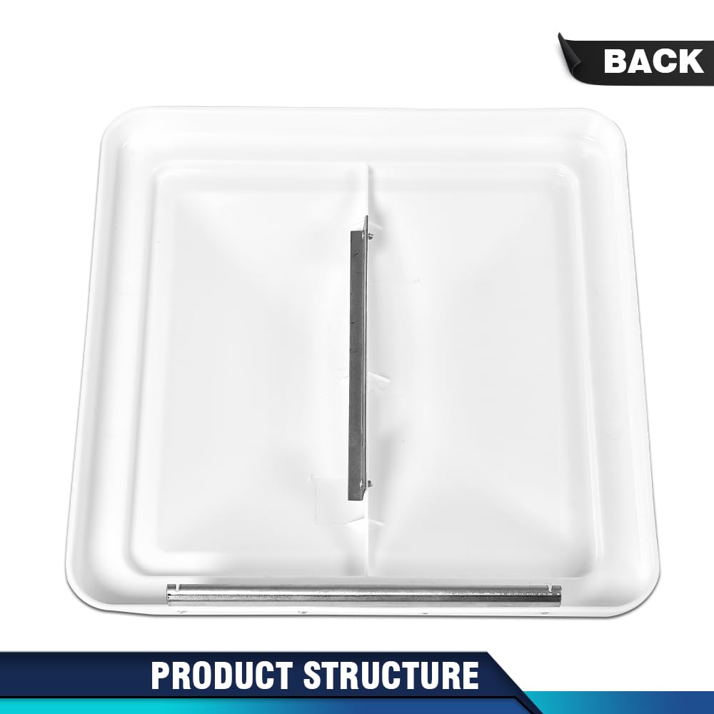 14" x 14" White Roof Vent Cover 2Pc P864
