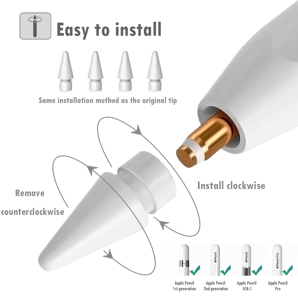 Replacement Tips Compatible with Apple Pencil V709