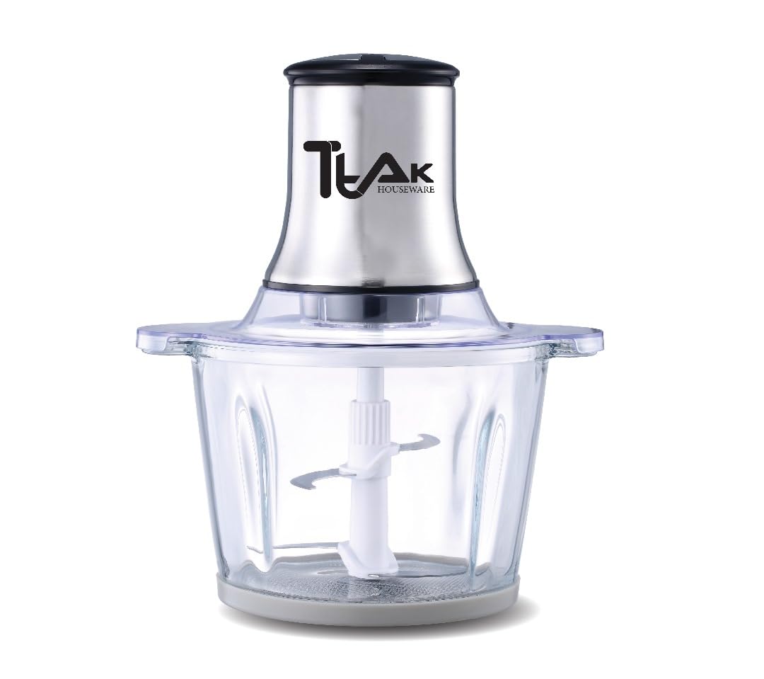 Electric Food Chopper with 3L Glass Bowl, 300W Motor, 4 Blades K31174