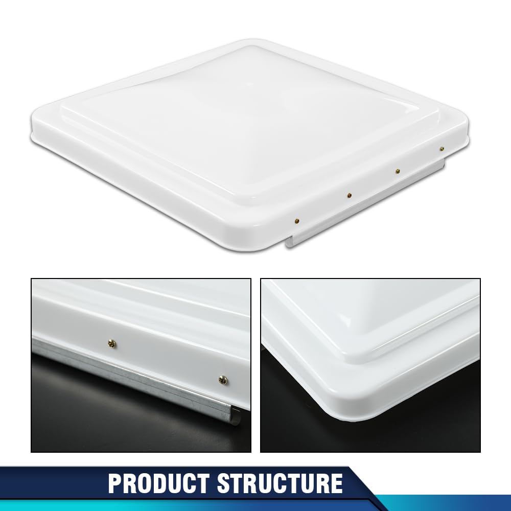 14" x 14" White Roof Vent Cover 2Pc P864
