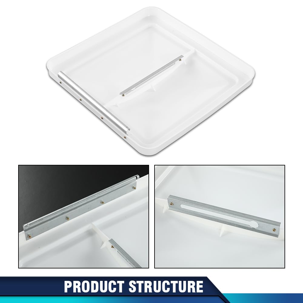 14" x 14" White Roof Vent Cover 2Pc P864
