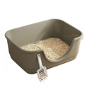 Semi Enclosed Cat Litter Box with High Sides & Low Entry E698798