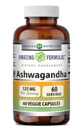 Ashwagandha Extract Supplement 125 Mg Veggie Capsules K15841