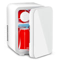 4L 6 Can Mini Fridge with Glass Door White T5884