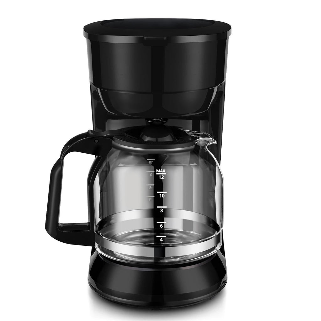 Black 12-cup programmable drip coffee maker N1327