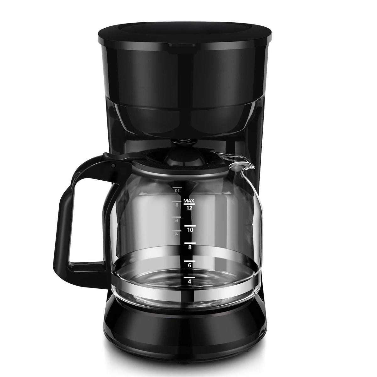 Black 12-cup programmable drip coffee maker N1327
