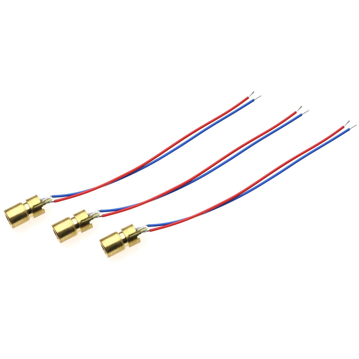 10-Pack 3.3V 650nm Mini Red Laser Dot Diode Module 6mm 5mW O826667
