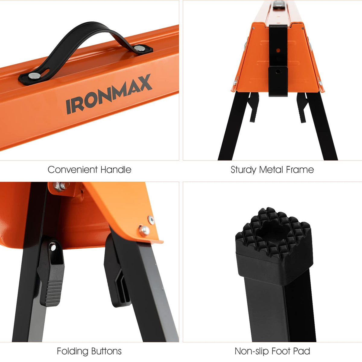 2 Pack Portable Foldable Saw Horses B6430