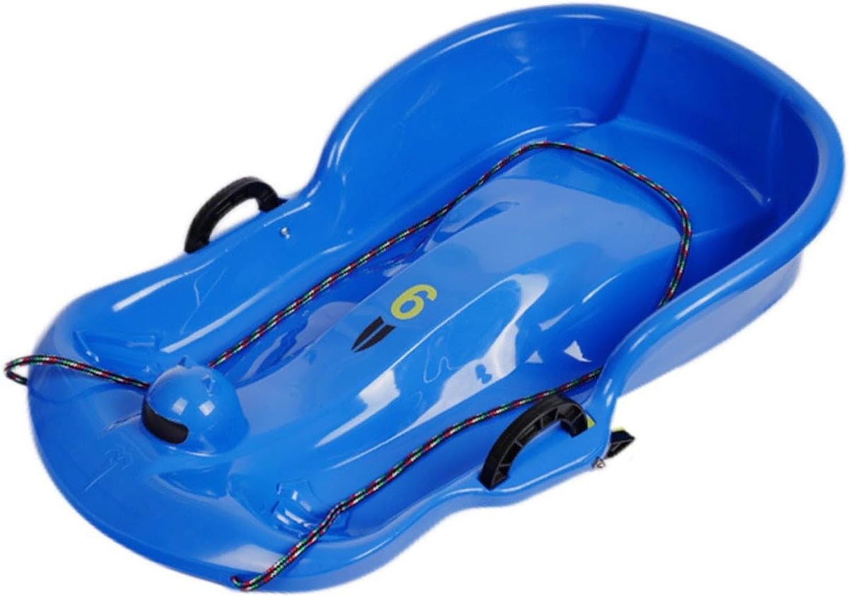 Plastic Toboggan Snow Sled with Pull Rope and Handle Z494