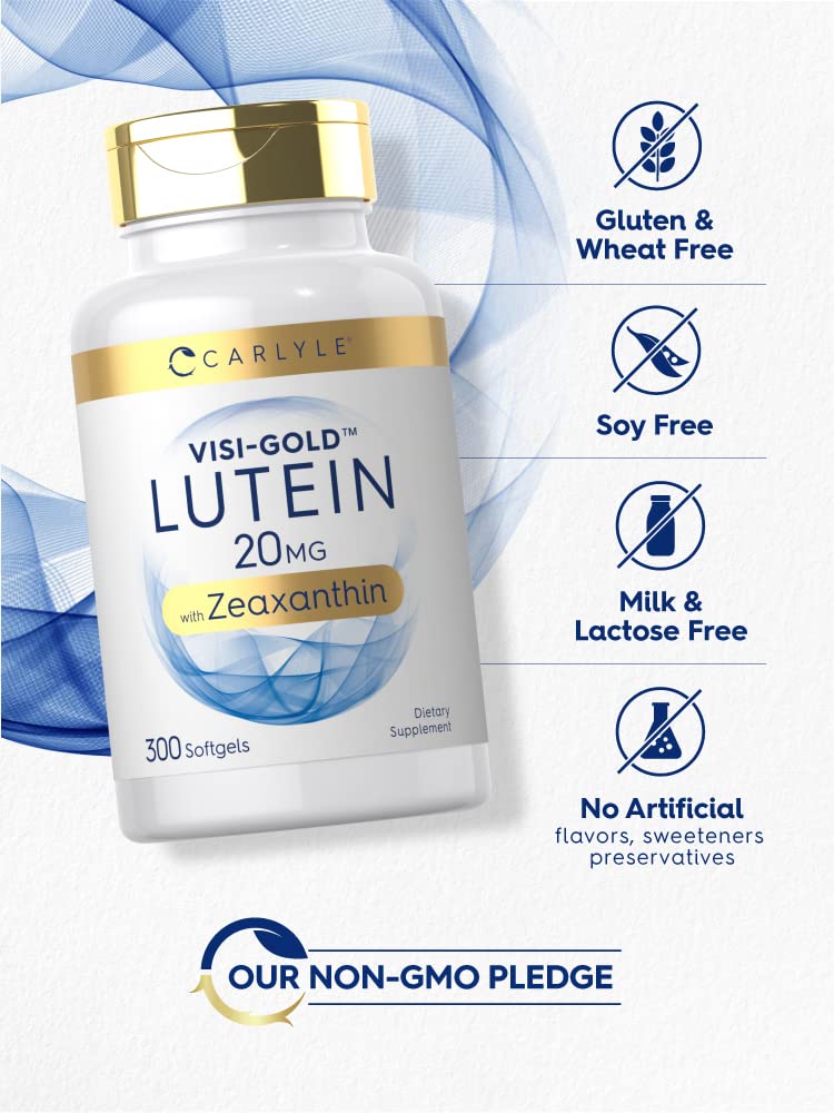 Lutein and Zeaxanthin 20mg 300 Softgels L8297