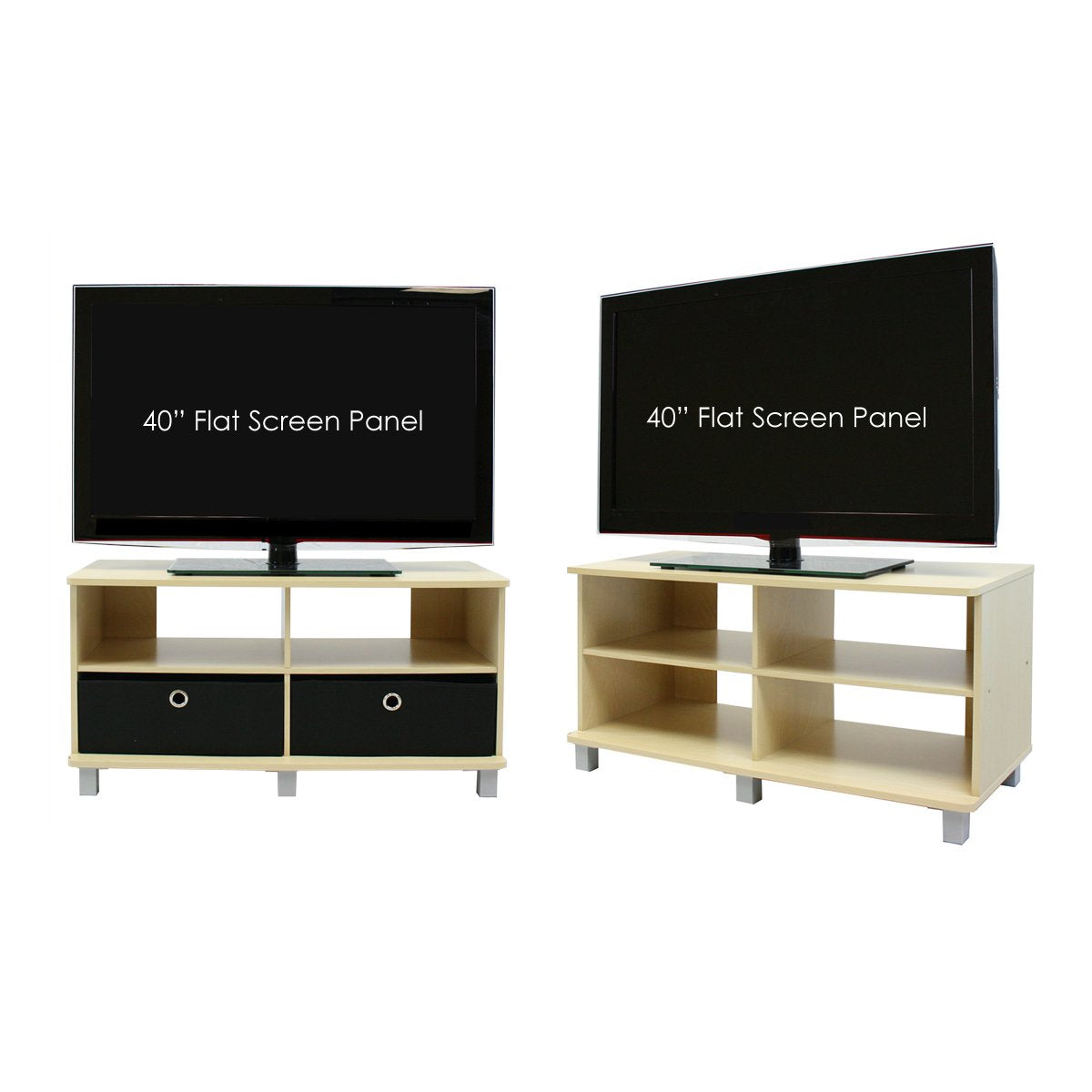 Espresso Brown Entertainment Center with 2 Bin Drawers W453797