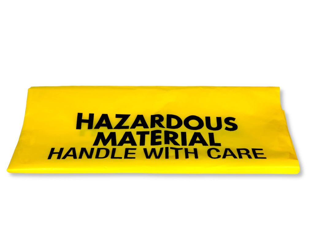 10-Gallon Hazardous Waste Bags 24 Pack Yellow 4 mil H127756