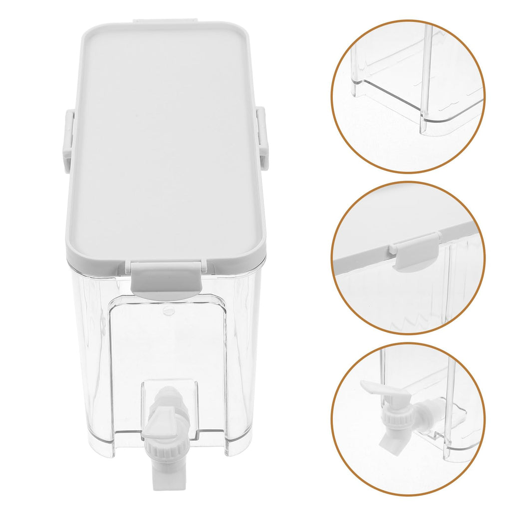 Refrigerator Water Jug with Faucet Large Capacity Beverage Dispenser D800