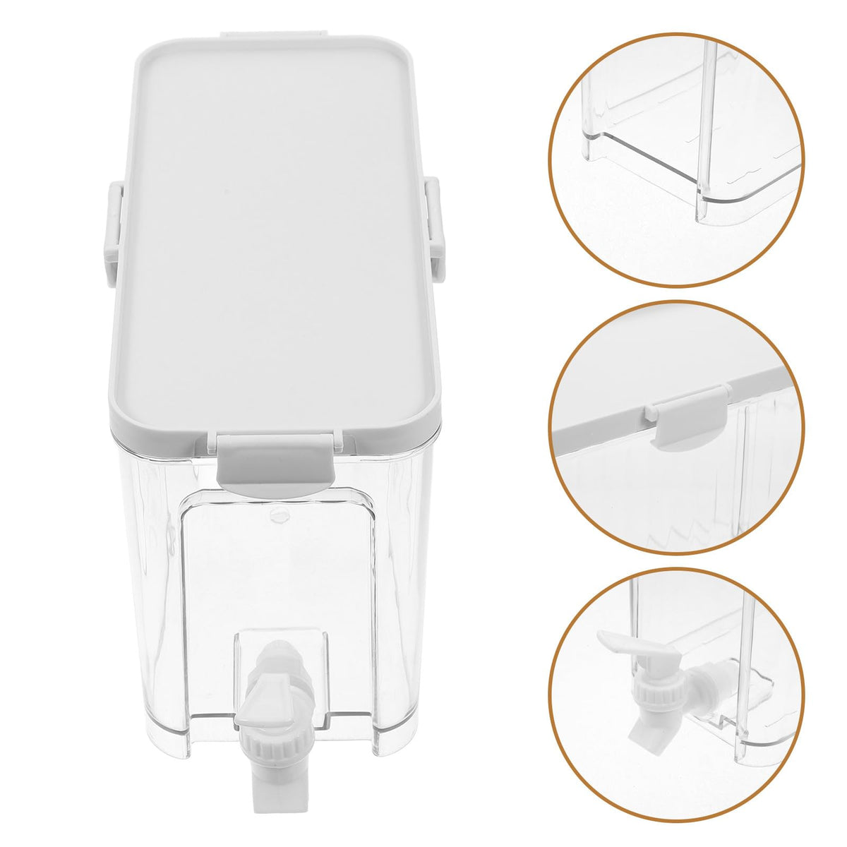 Refrigerator Water Jug with Faucet Large Capacity Beverage Dispenser D800