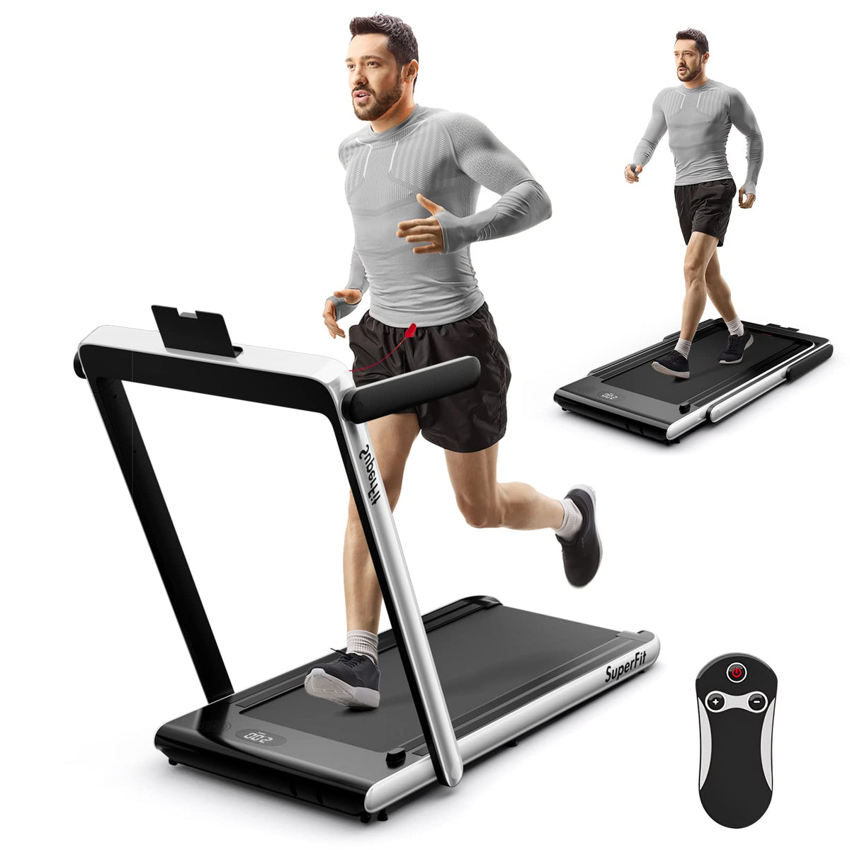 2 in 1 Folding Electric Treadmill A62389