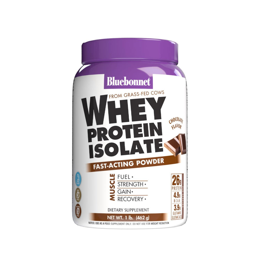 Whey Protein Isolate Powder, 26g Protein, No Sugar Added, Chocolate Flavor, 1 Lb L1968