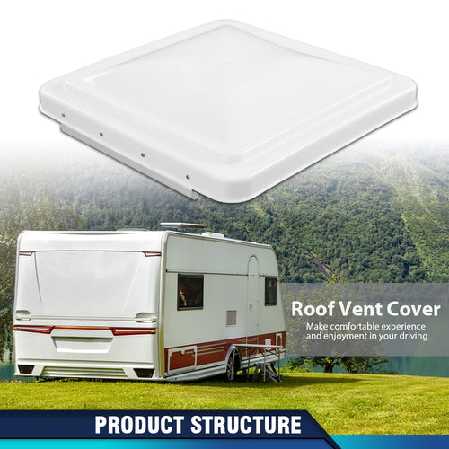 14" x 14" White Roof Vent Cover 2Pc P864