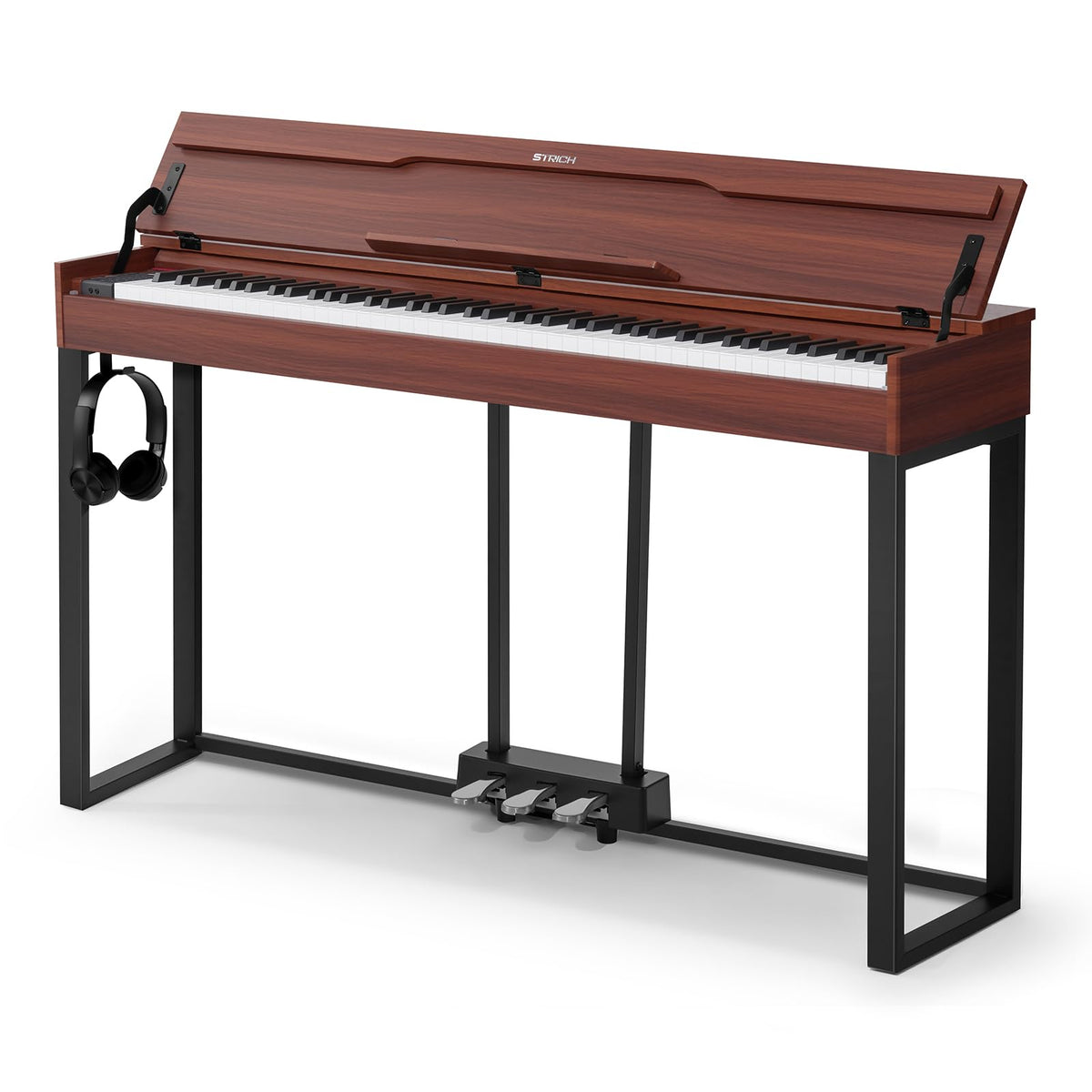88 Keys Hammer-Action Fully Weighted Digital Piano with Furniture Stand I95211