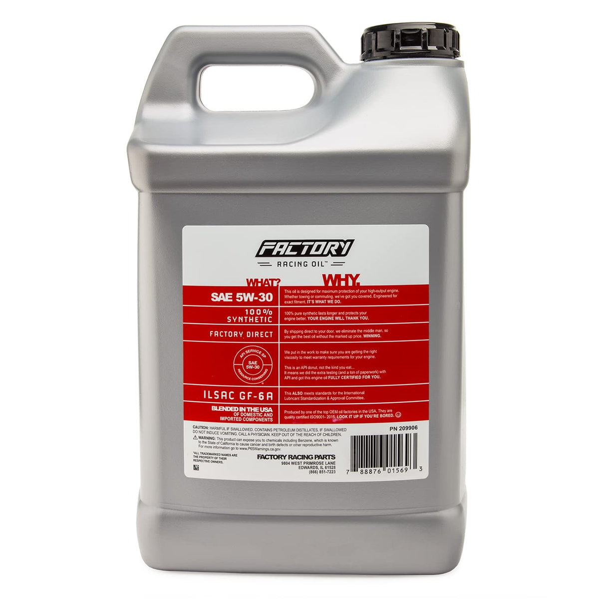 5W-30 Full Synthetic Truck Oil 2.5 Gallons O39441