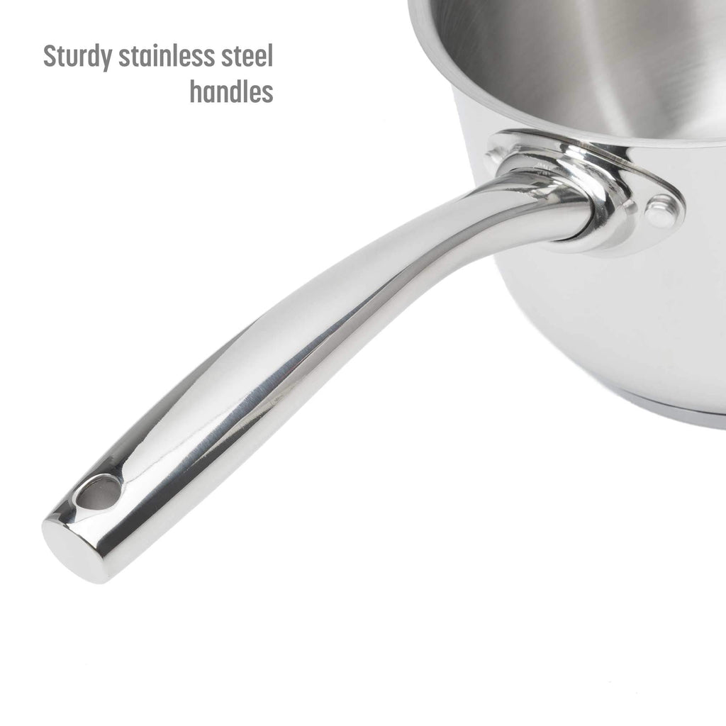 12-Piece Stainless Steel Cookware Set with Non Stick Frying Pan S4397