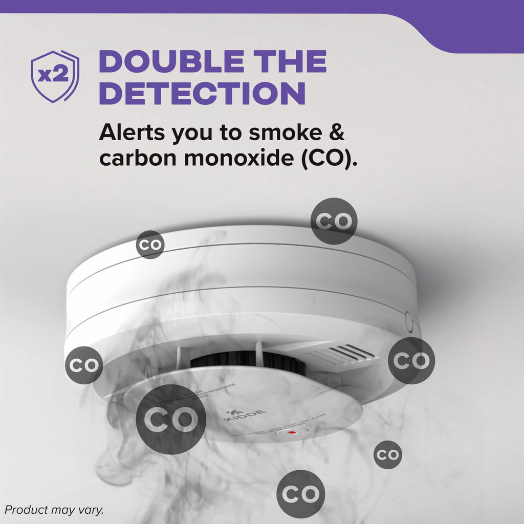 Smoke & Carbon Monoxide Detector, AA Battery-Powered, 3 Pack W107574