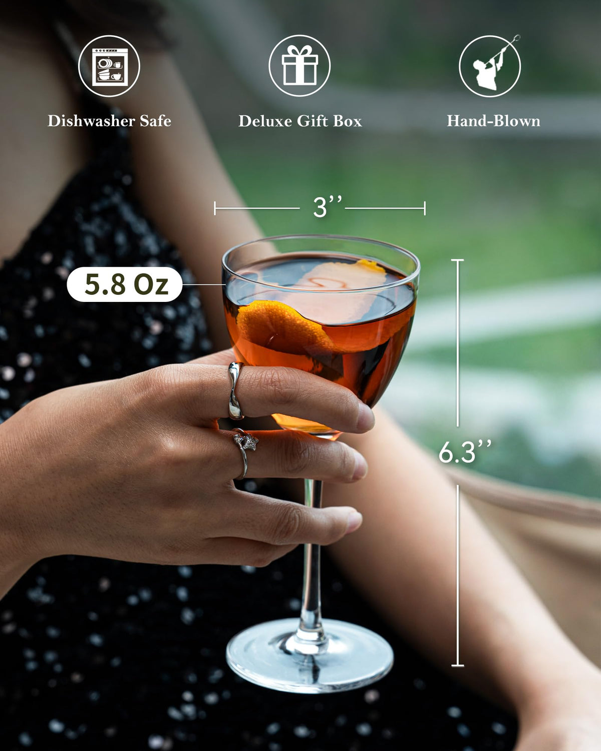 Set of 2 Cocktail Glasses L440