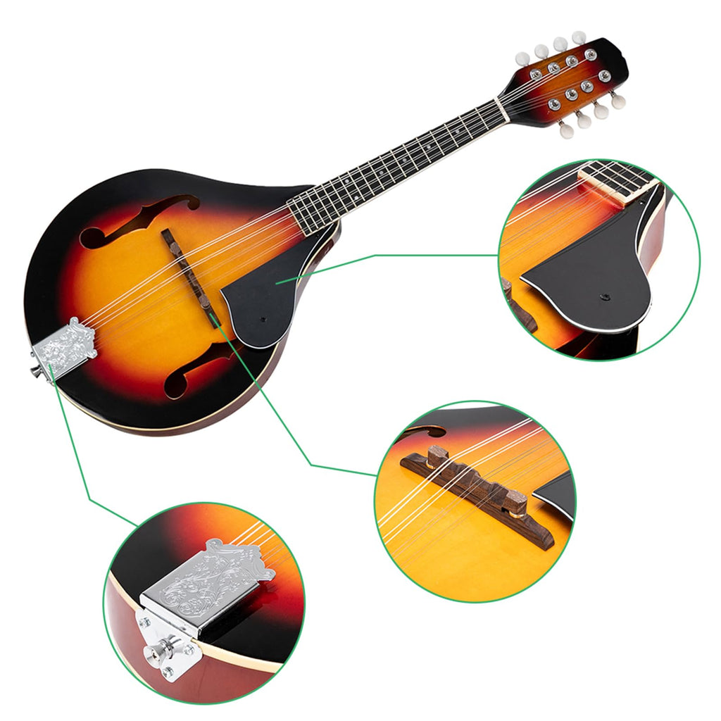 A Style Mandolin Musical Instrument with Guard Board M608455