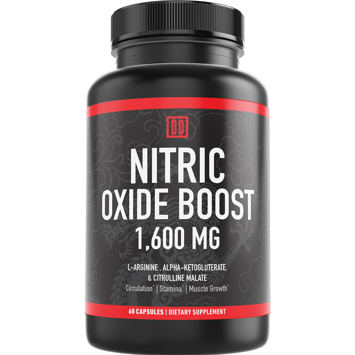 Nitric Oxide Booster Supplement 1600mg 60 Count K81283