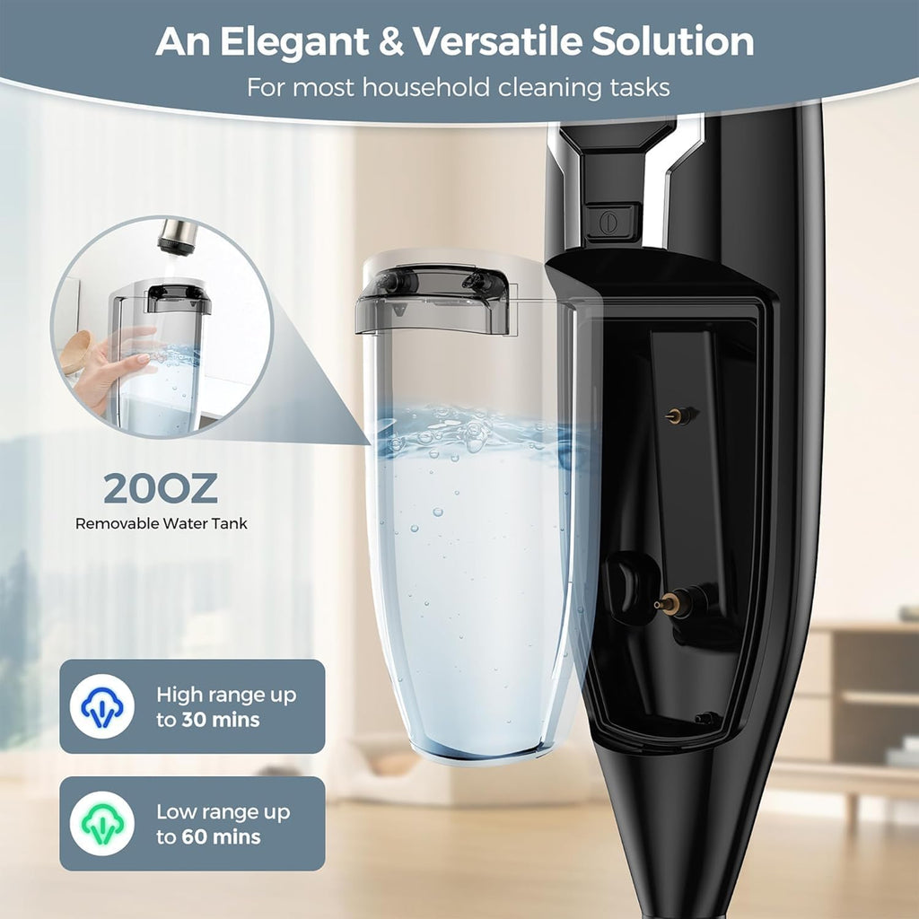 12-in-1 Handheld Steam Mop with 565ML Removable Tank V27923