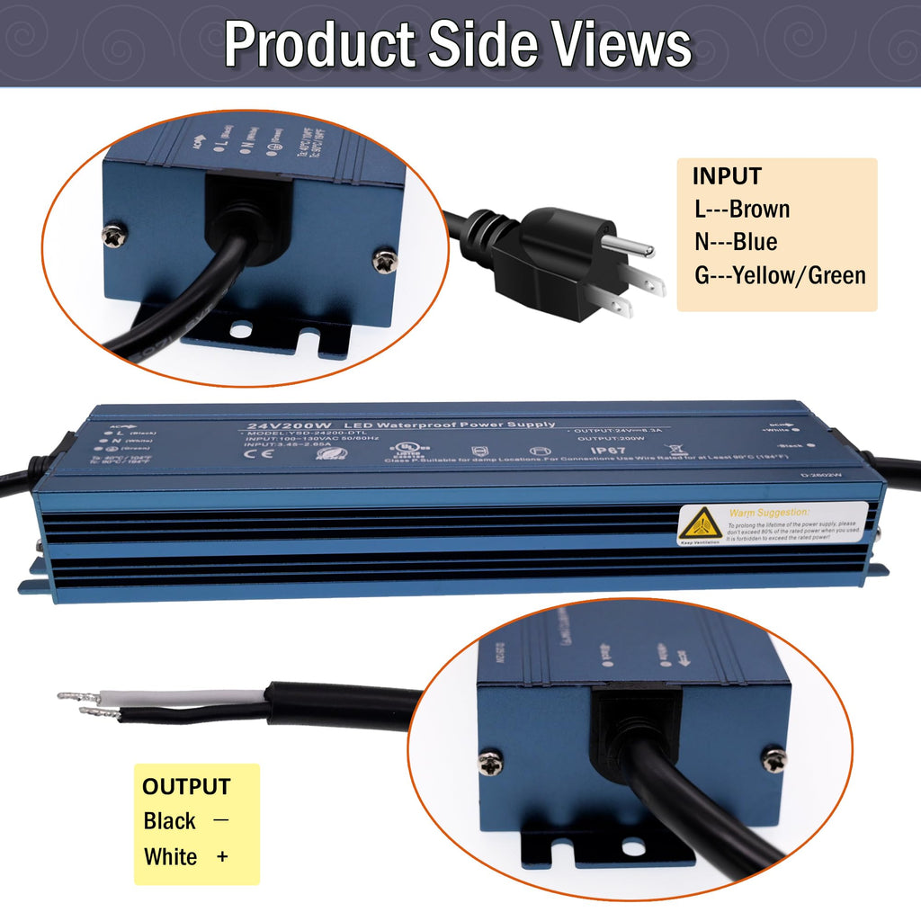 24V 200W UL Listed LED Power Supply P44570