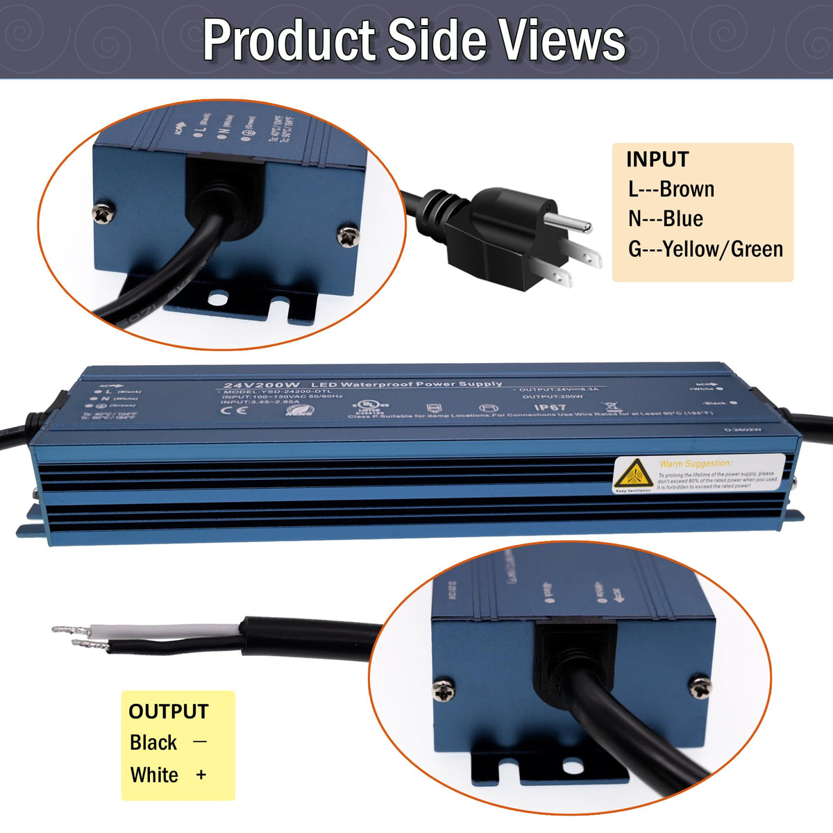 24V 200W UL Listed LED Power Supply P44570