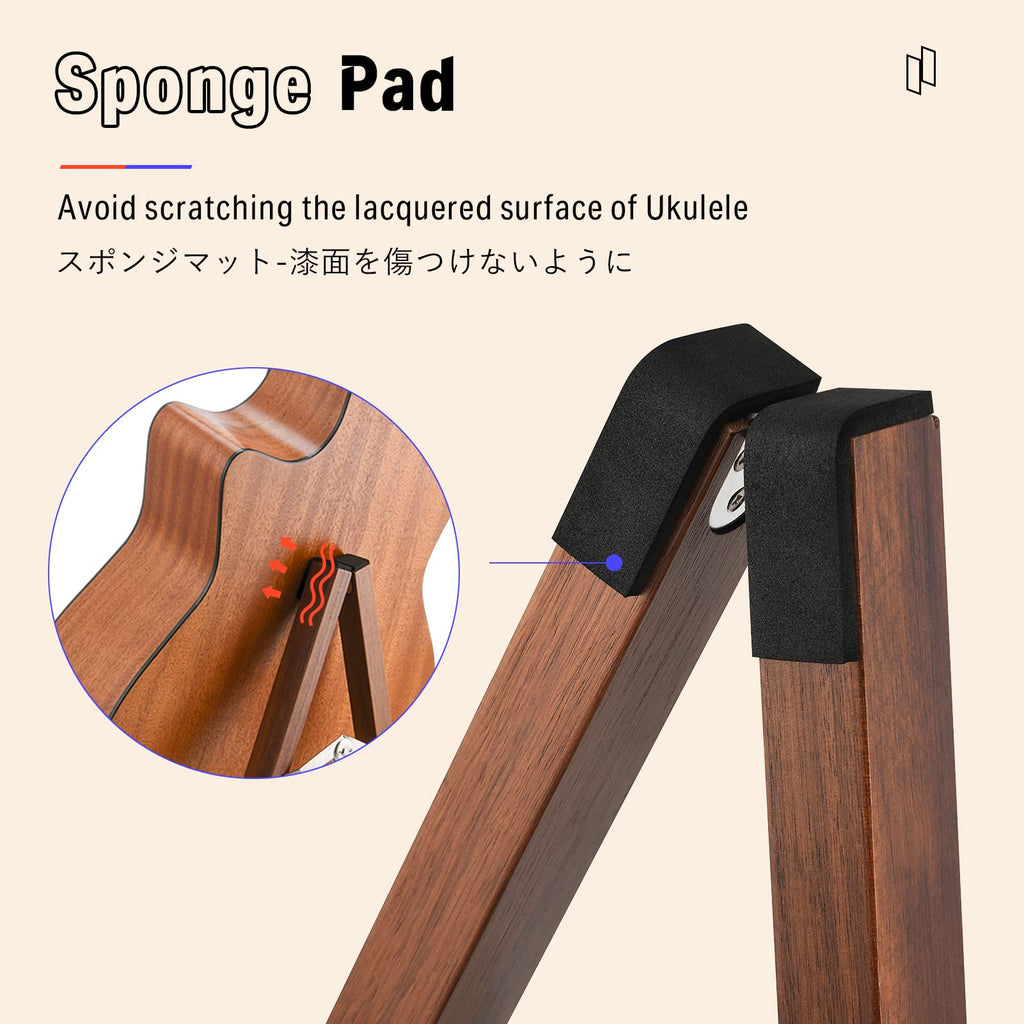 Wooden A Frame Folding Guitar Stand K314