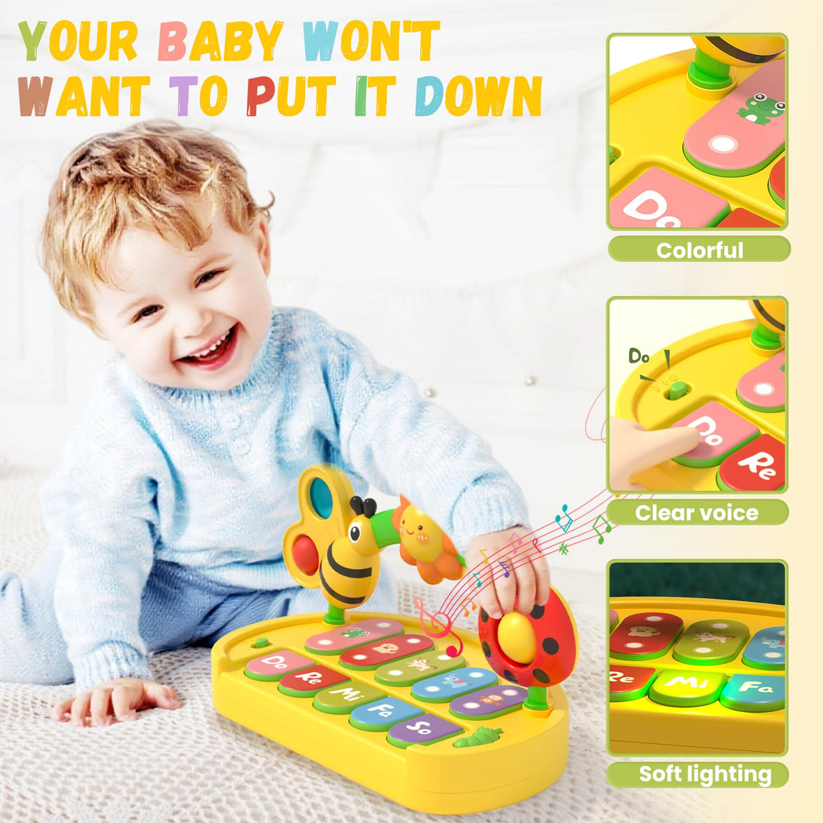 Light-Up Keys Piano Keyboard Toy K95396