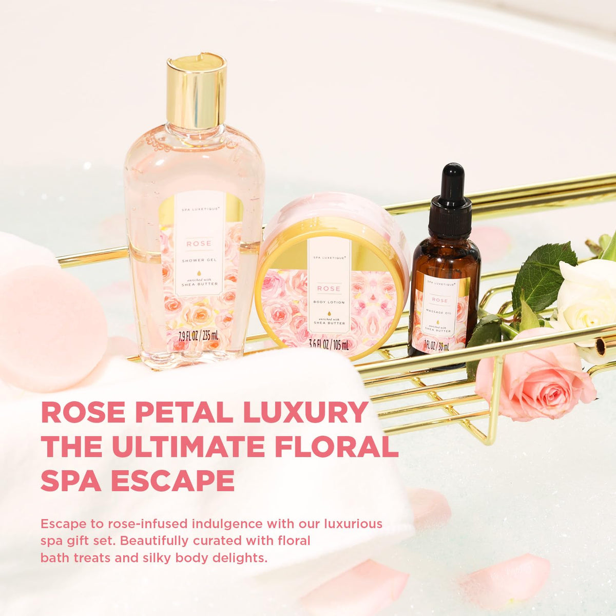 15 Pc Rose Spa Gift Set N294896