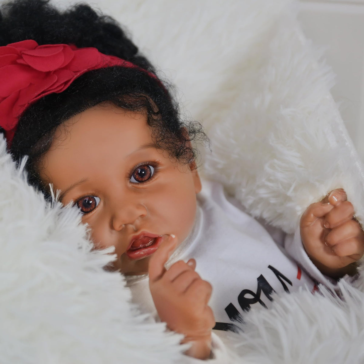 20-Inch African American Reborn Baby Doll M476
