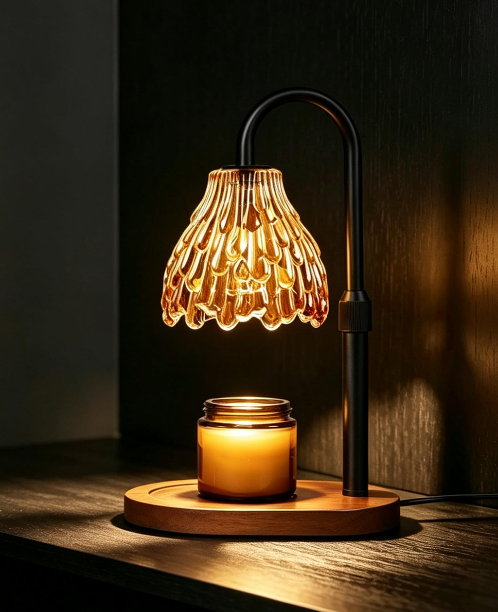 Glass Candle Warmer Lamp with Timer & Dimmer M156