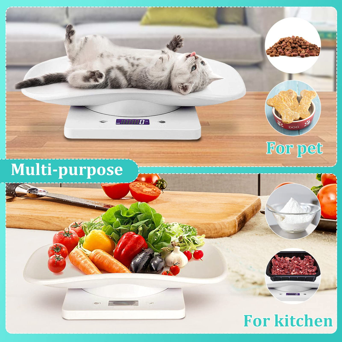 Digital Mini Pet Scale with Tray S8283