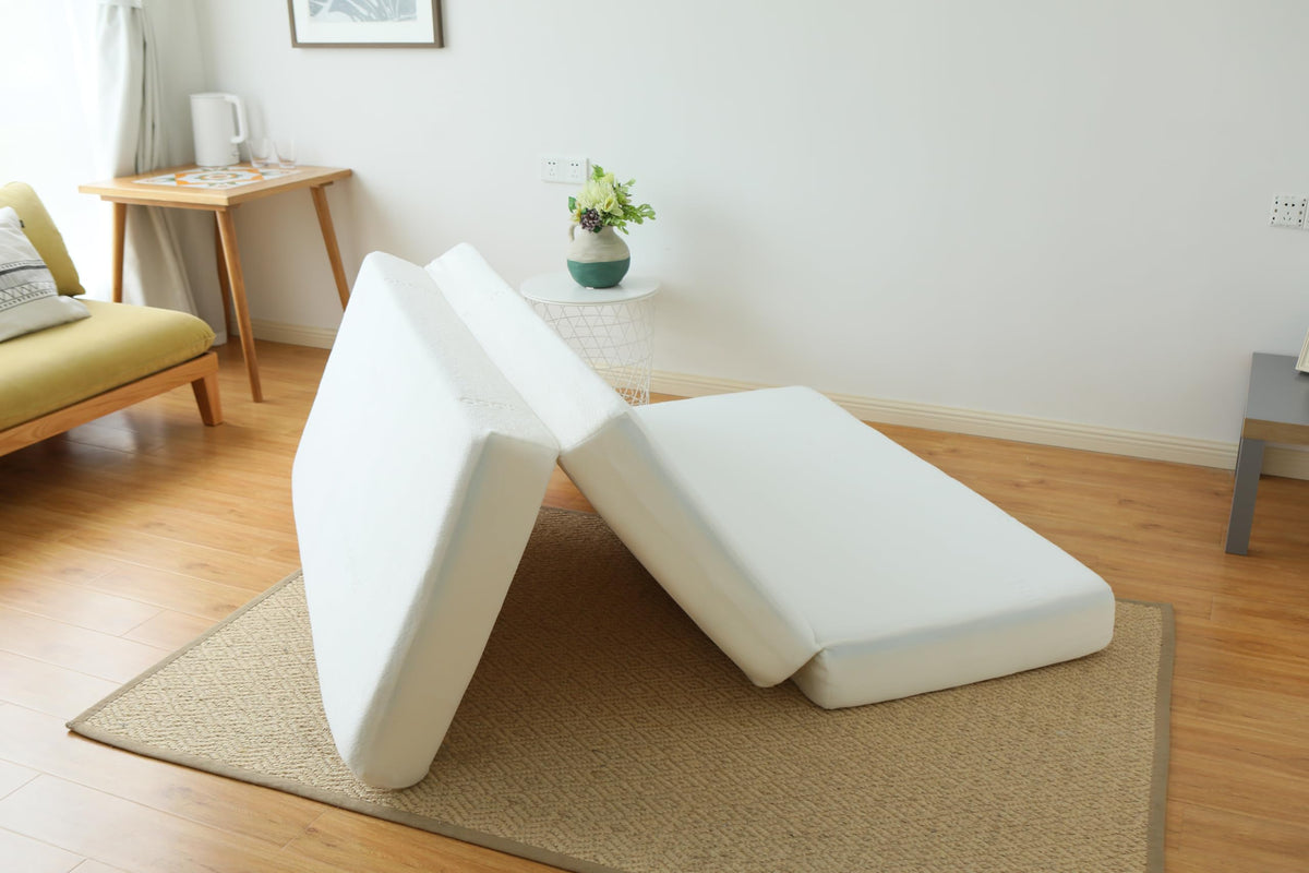 6-Inch Gel Infused Memory Foam Tri-fold Mattress with Bamboo Cover Y420