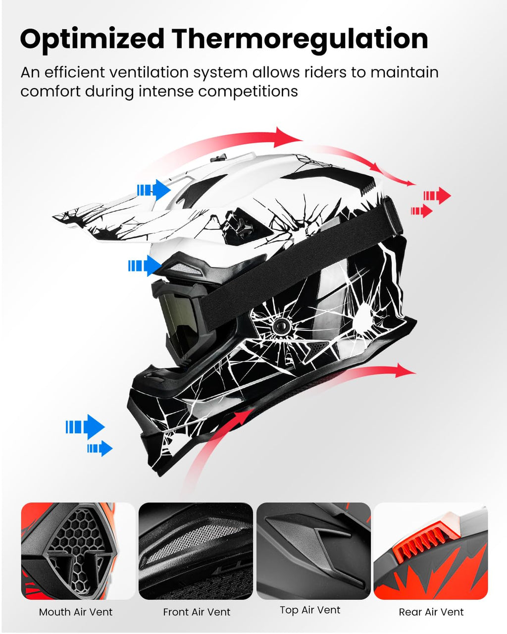 DOT Approved Full Face Motocross Helmet Q97353