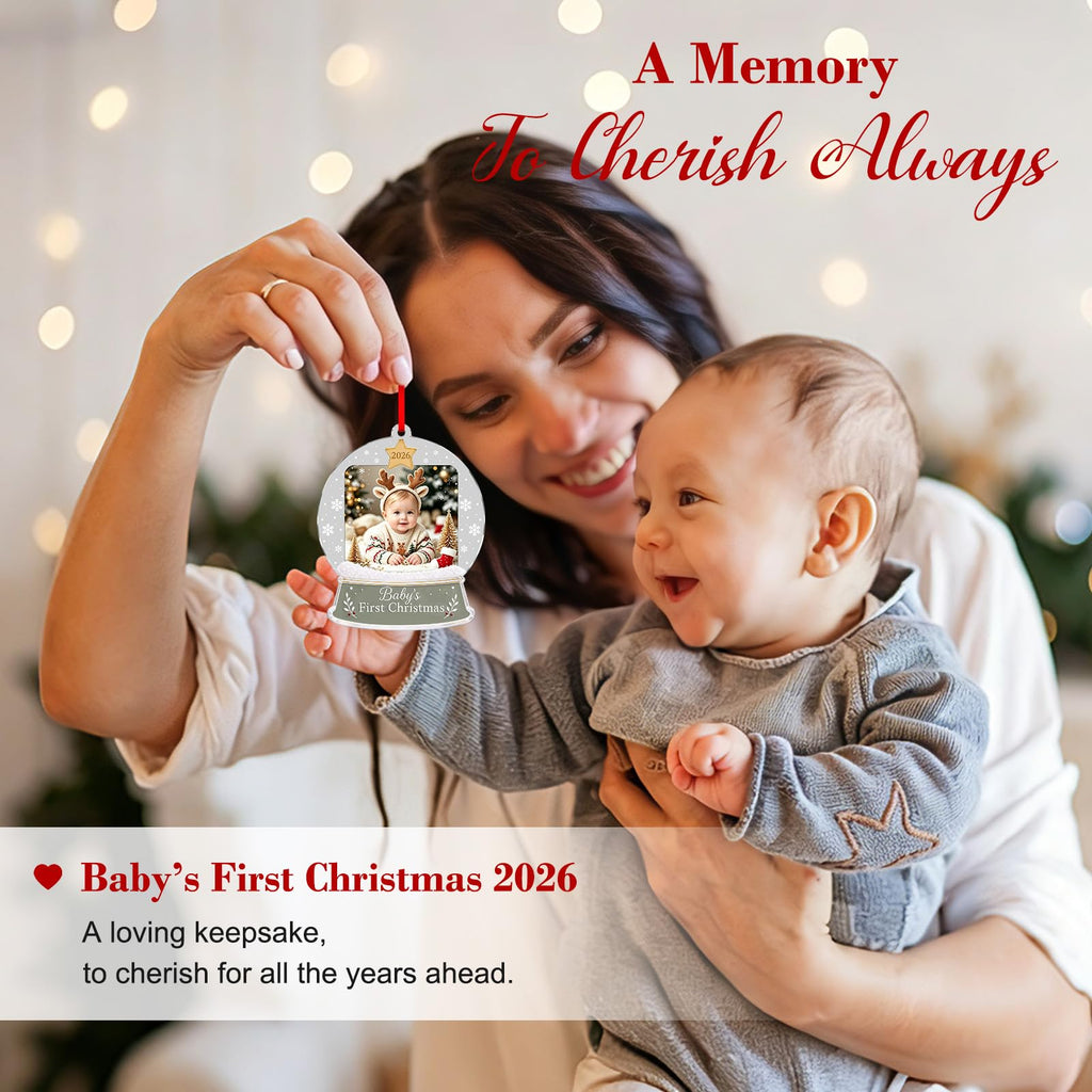 Baby's First Christmas Ornament 2026 Acrylic Photo Frame Ornament P76526