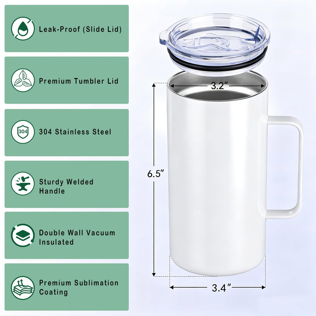 6 Pack 24 oz Sublimation Tumblers G263153