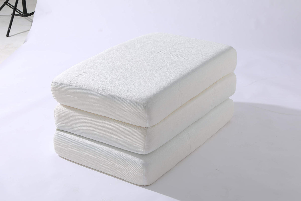 6-Inch Gel Infused Memory Foam Tri-fold Mattress with Bamboo Cover Y420