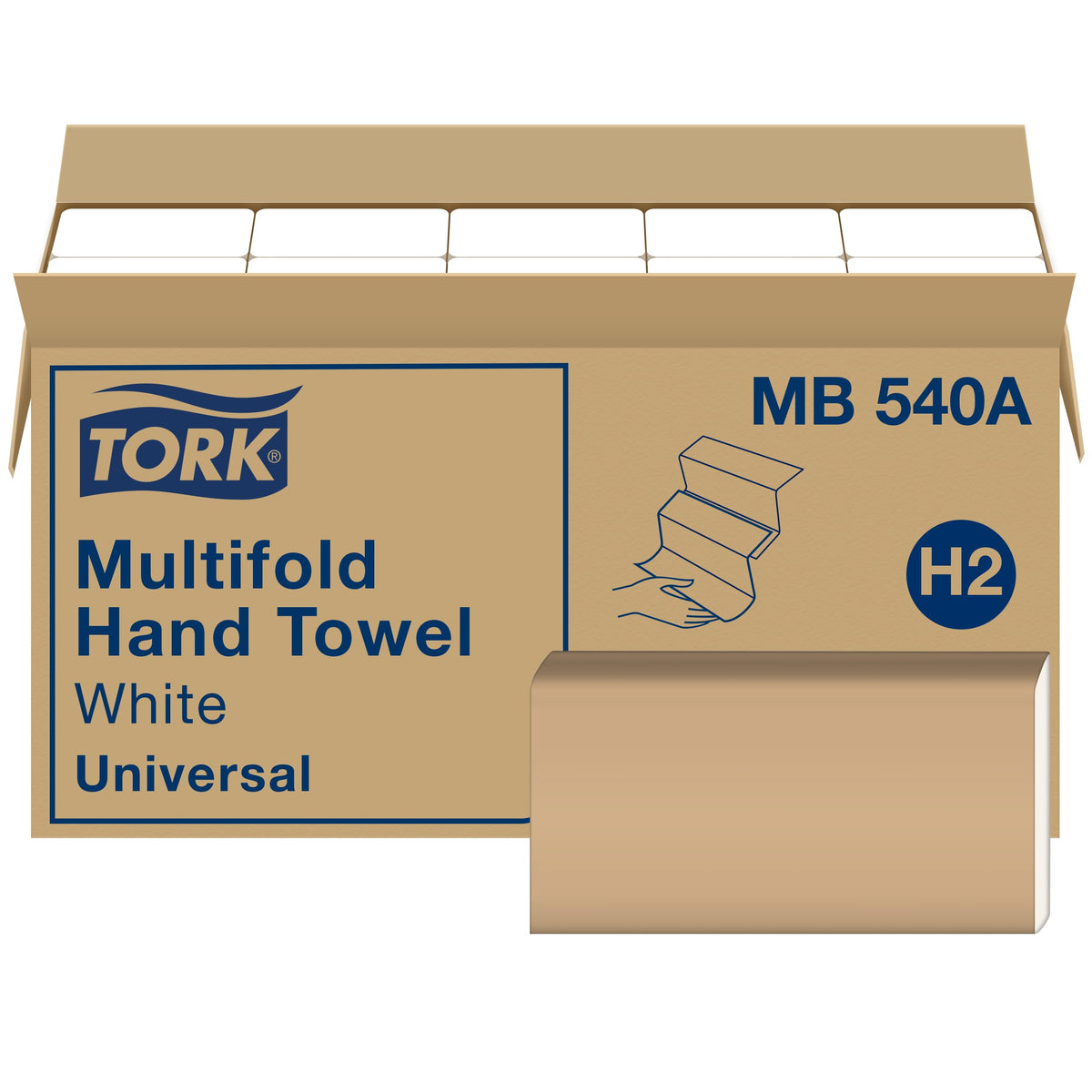 White Multifold Hand Towel, 16 x 250 Towels D9022